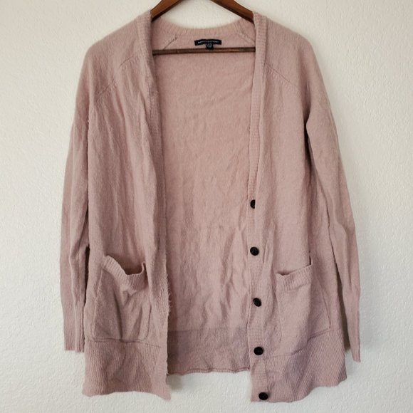 American Eagle Outfitters Sweaters - American Eagle dusty pink button cardigan soft